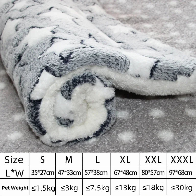 Flannel Pet Mat Dog Bed Cat Bed Thicken Sleeping Mat Dog Blanket Mat For Puppy Kitten Pet Dog Bed for Small Large Dogs Pet Rug