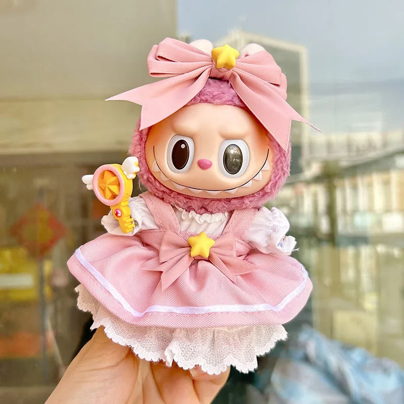 17cm Cute Baby Clothes Accessories For Kpop Idol Dolls Overalls