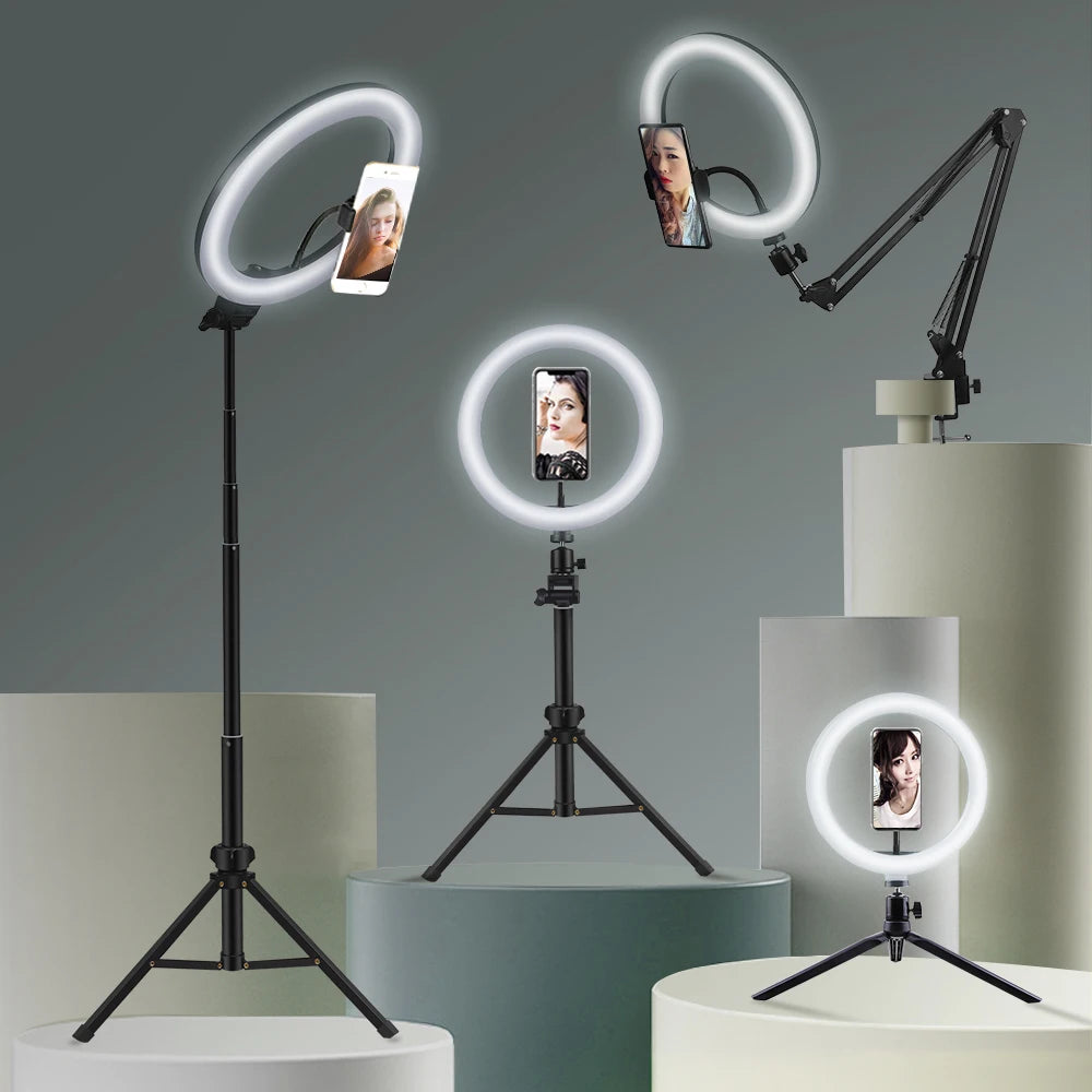 Youtube Shooting Vlog Selfie Ring Light LED Camera Lamp