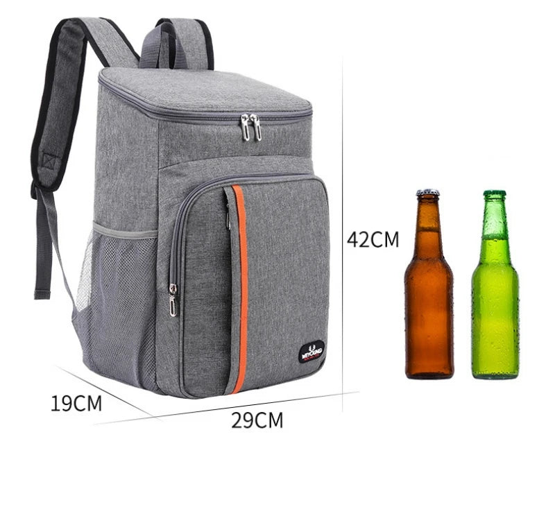 18L Portable Thermal Lunch Bag Cooler Insulated Waterproof Case