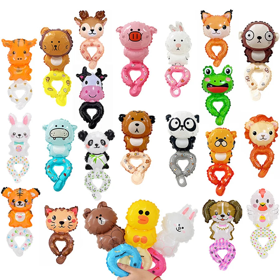 20Pcs Cute Wrist Balloon Rabbit Bear for Kids Birthday Party