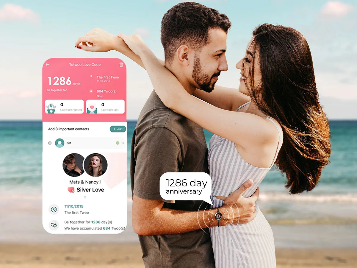 TOTWOO Touch Single Bracelet - Long Distance Love Smart Jewelry