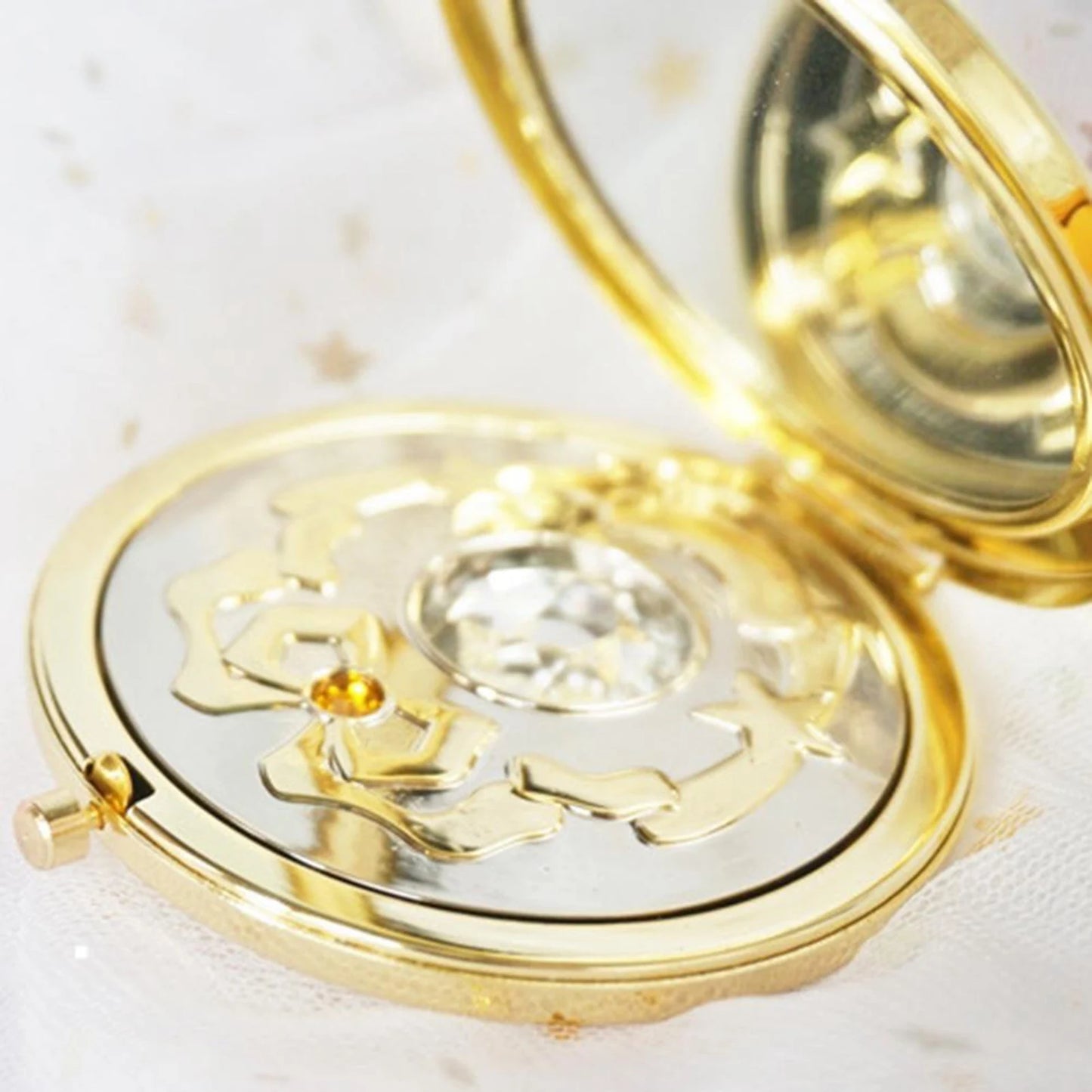 Anime Star Crystal Makeup Mirror Foldable Cosplay Prop Portable Cosmetic Accessory