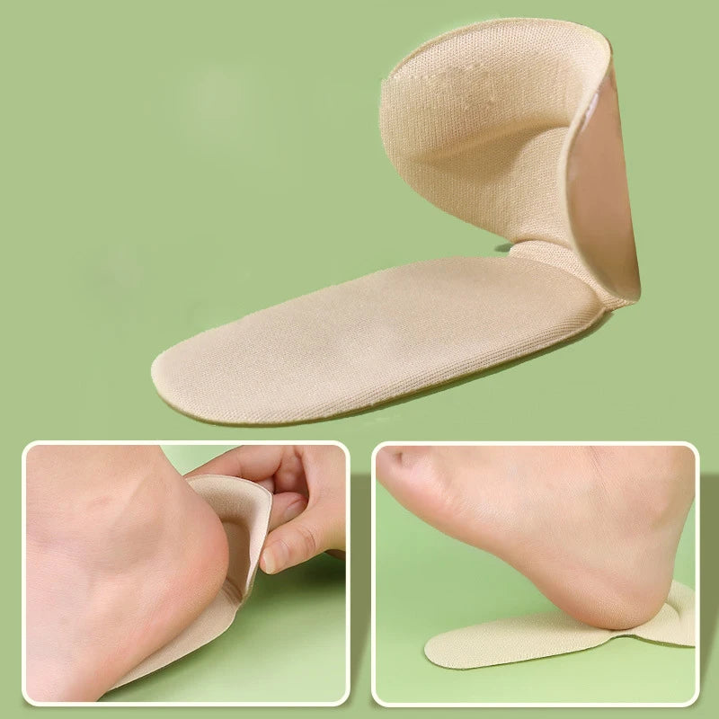 4PCS Heel Stickers Half Insoles for Women Pain Relief Cushion