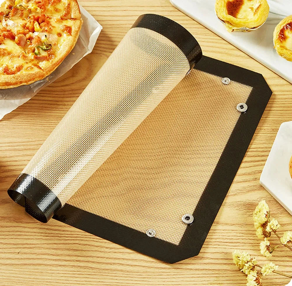 Buyyes Silicone Baking Mat Non Stick Heat Resistant Cookie Tray Leakproof Oven Liner for Easy Baking