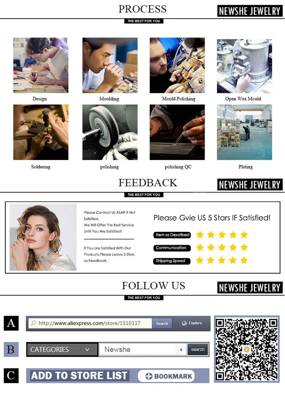 Newshe Halo AAAAA CZ Marquise Cluster Vintage Wedding Ring Set 925 Sterling Silver