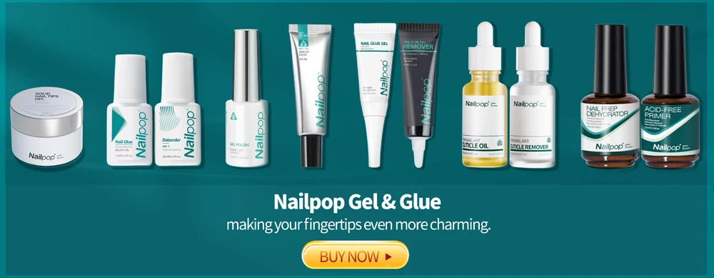 Nailpop 600PCS Full Cover Medium Length Ballerina Nail Tips