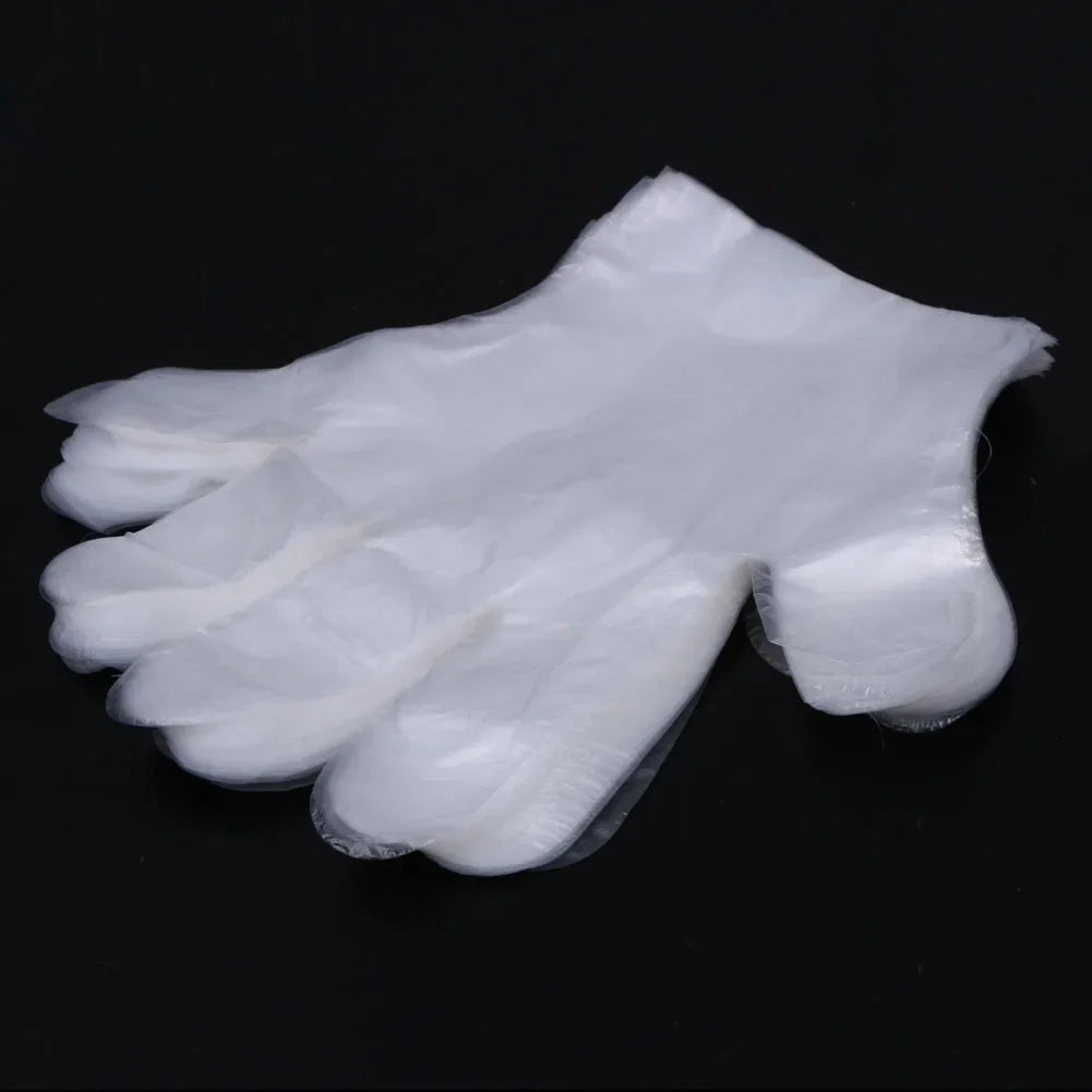 3000 Count Disposable Transparent Plastic Gloves for Kitchen and Bathroom Cleaning Durable Ambidextrous Gloves for DIY Cooking