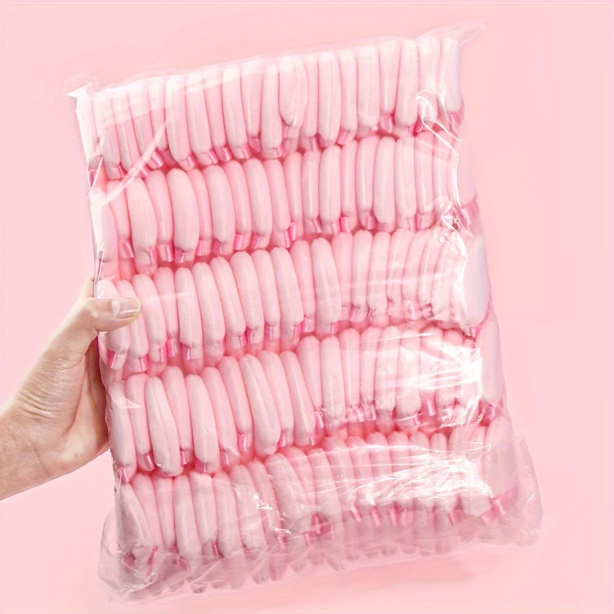 100 Pieces Triangle Powder Puff Set for Loose Powder and Liquid Cosmetics Soft Plush Makeup Application Tool