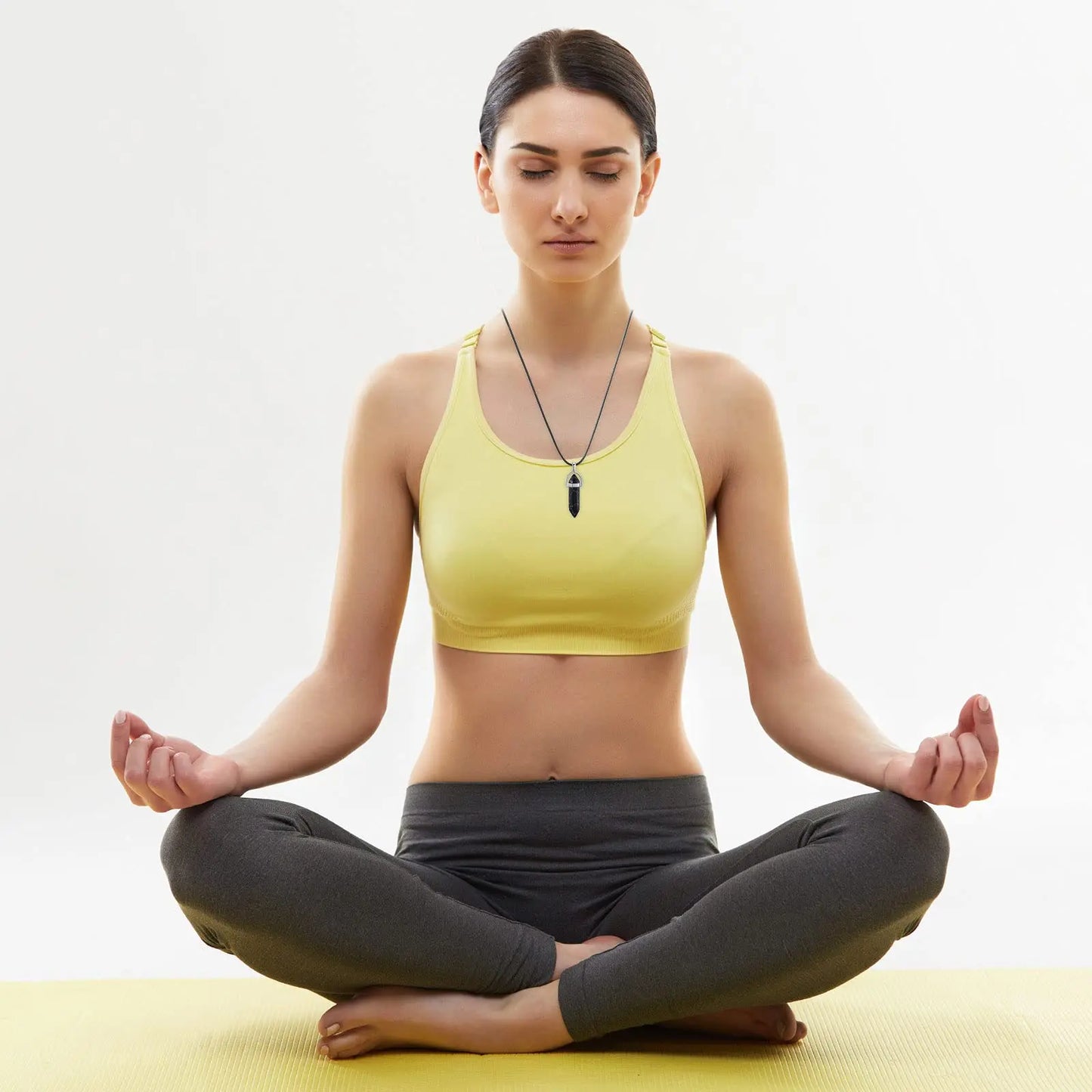 Multicolor 10pcs Bullet Shape Chakra Pendants Sugilite Quartz