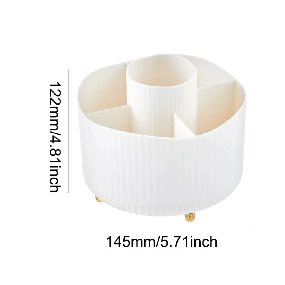 360 Rotating Makeup Brush Holder Portable Cosmetic Organizer