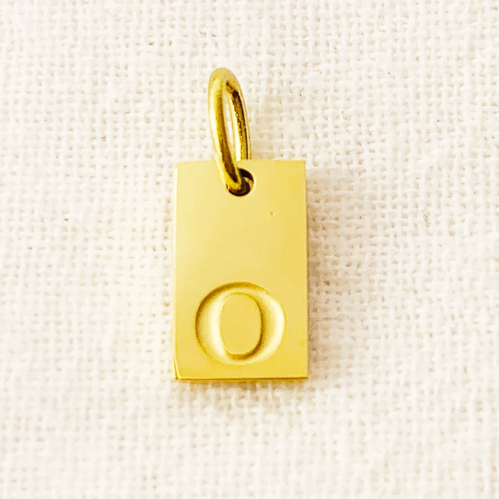 SUNIBI Alphabet Charm Pendant for Necklaces Stainless Steel Jewelry