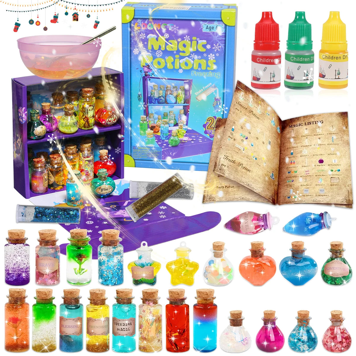 DIY Fairy Magical Potions Kit for Kids - Color Changing and Freezing Potions Art Craft Science Experiment Set