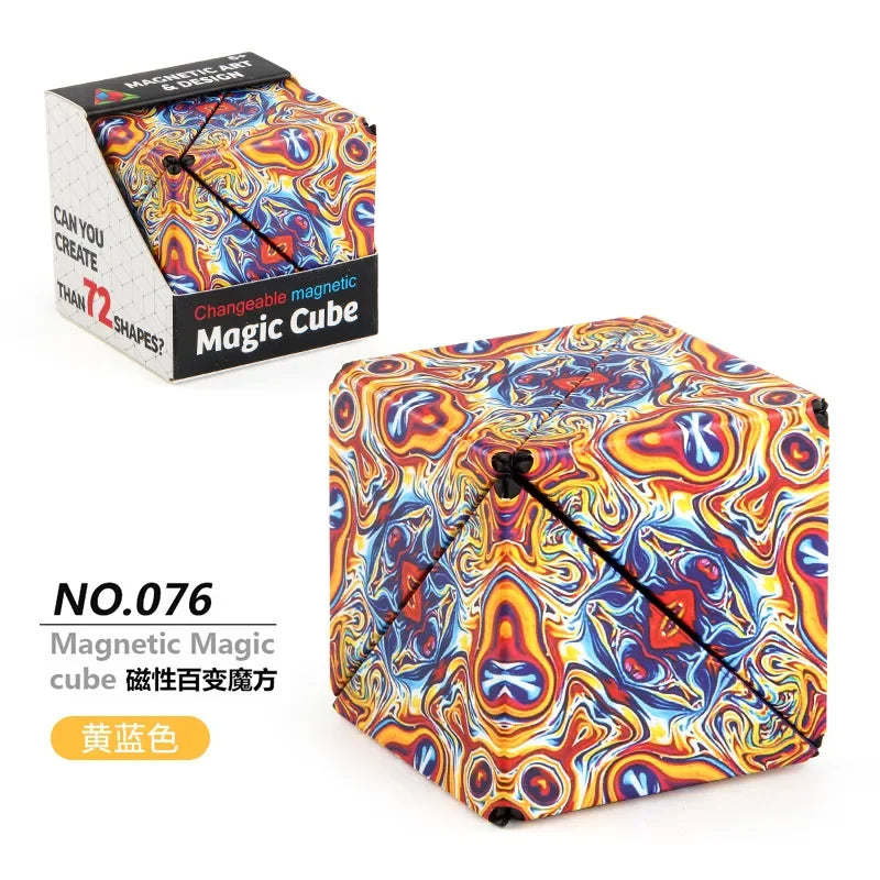 Variety Geometric Changeable Magnetic Magic Cube Fidget Stress Reliever