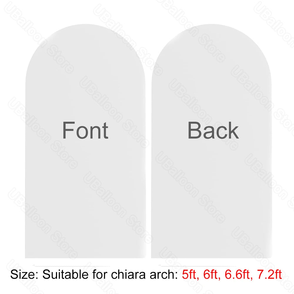 2M Chiara Arch Cover Double Sided White and Hot Pink Fabric Backdrop for Birthday Baby Shower and Wedding Decorations