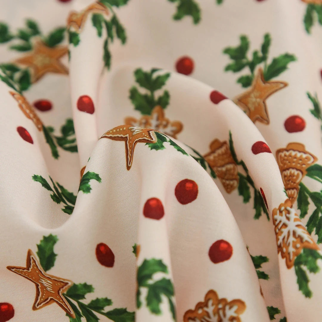 Christmas Series Cotton Fabric 150x50cm Printed Cloth for Sewing Quilting and DIY Projects