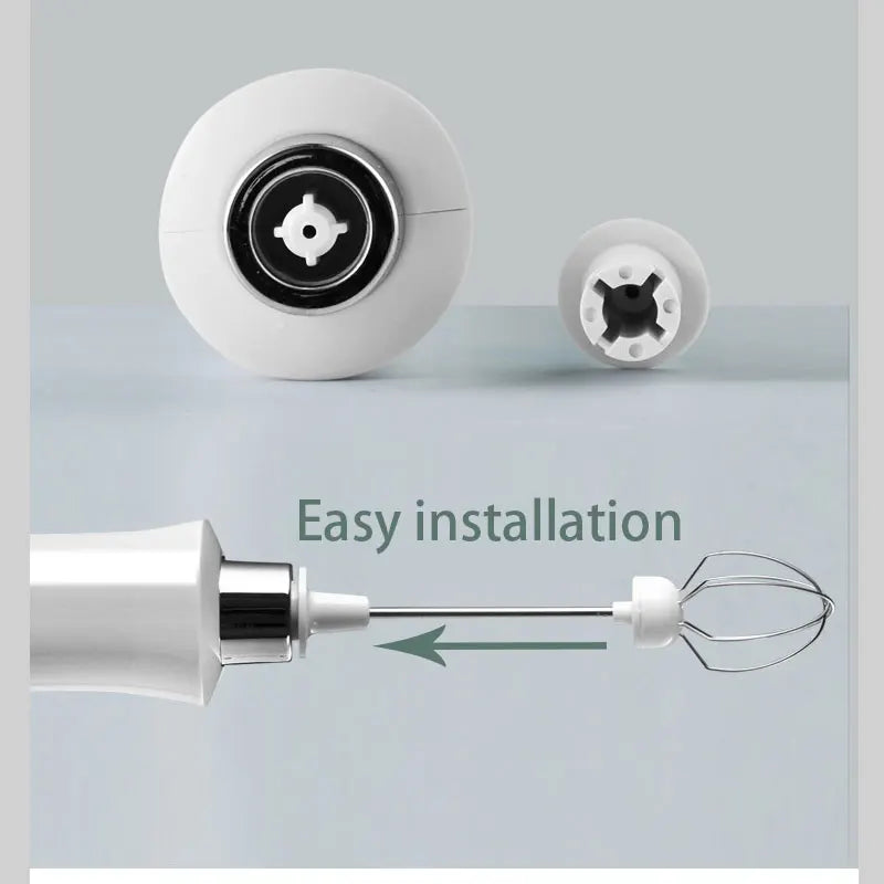 Espumador de leche eléctrico 3 en 1, recargable, de mano, de alta velocidad, para bebidas y café