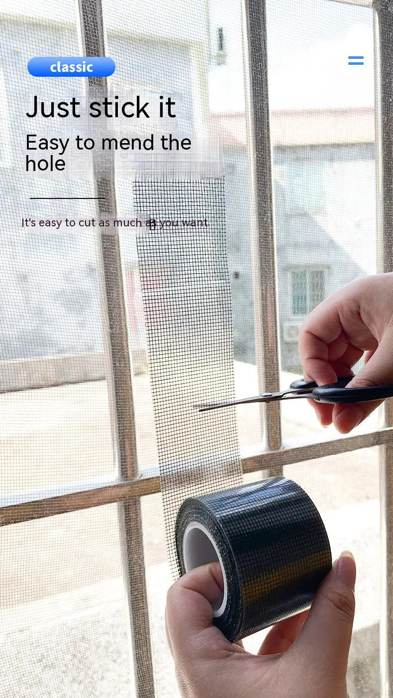 Reparaciones de mosquiteros Cinta mosquitera para ventanas Red autoadhesiva resistente Parche de reparación de puertas Malla mosquitera antiinsectos Reparación de agujeros rotos