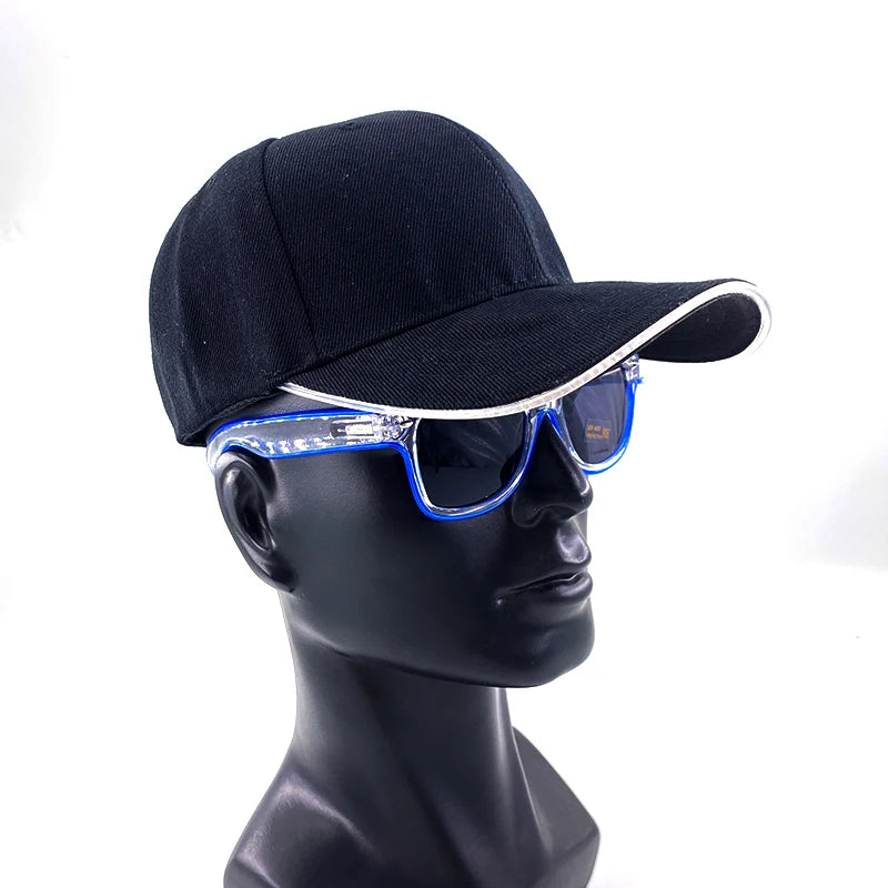 Adjustable LED Light Up Baseball Cap for Night Parties