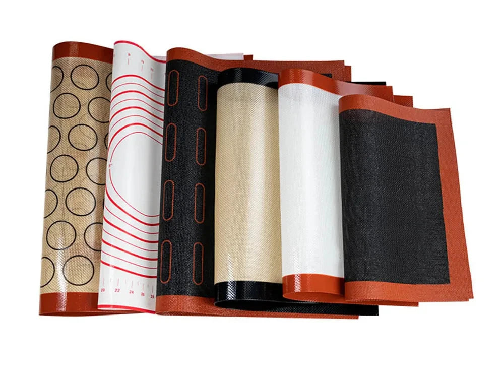 Buyyes Silicone Baking Mat Non Stick Heat Resistant Cookie Tray Leakproof Oven Liner for Easy Baking