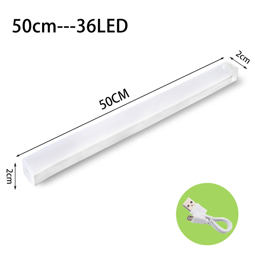 LED Motion Sensor Light Wireless Type C Rechargeable Night Lamp for Kitchen Cabinet and Wardrobe