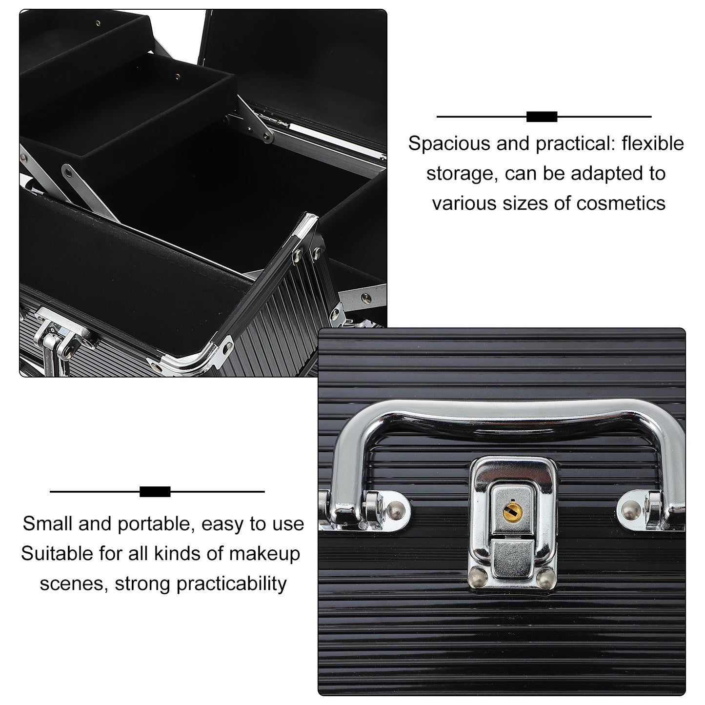 Makeup Case Handheld Storage Case Beauty Tool Organizer Pouch