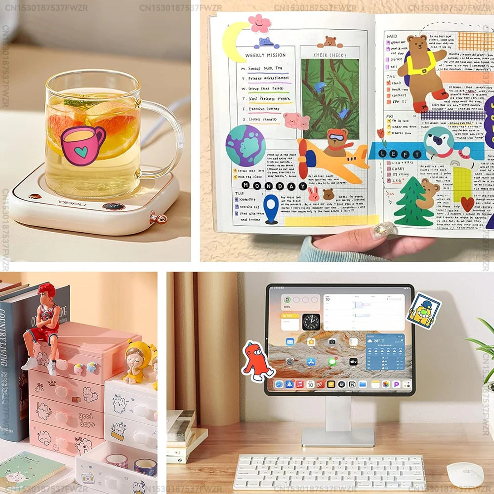 Matte Printable Vinyl Sticker Paper A4 30/50 Sheets Adhesive Waterproof DIY Label and Decal Paper for Inkjet Printers