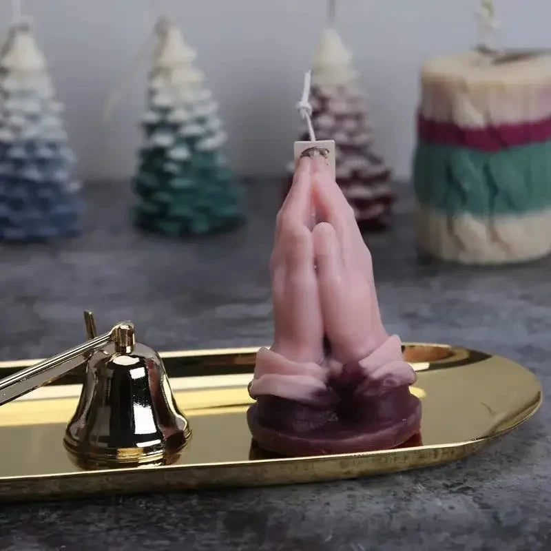 3D Middle Finger Silicone Candle Mold for DIY Crafts and Gifts