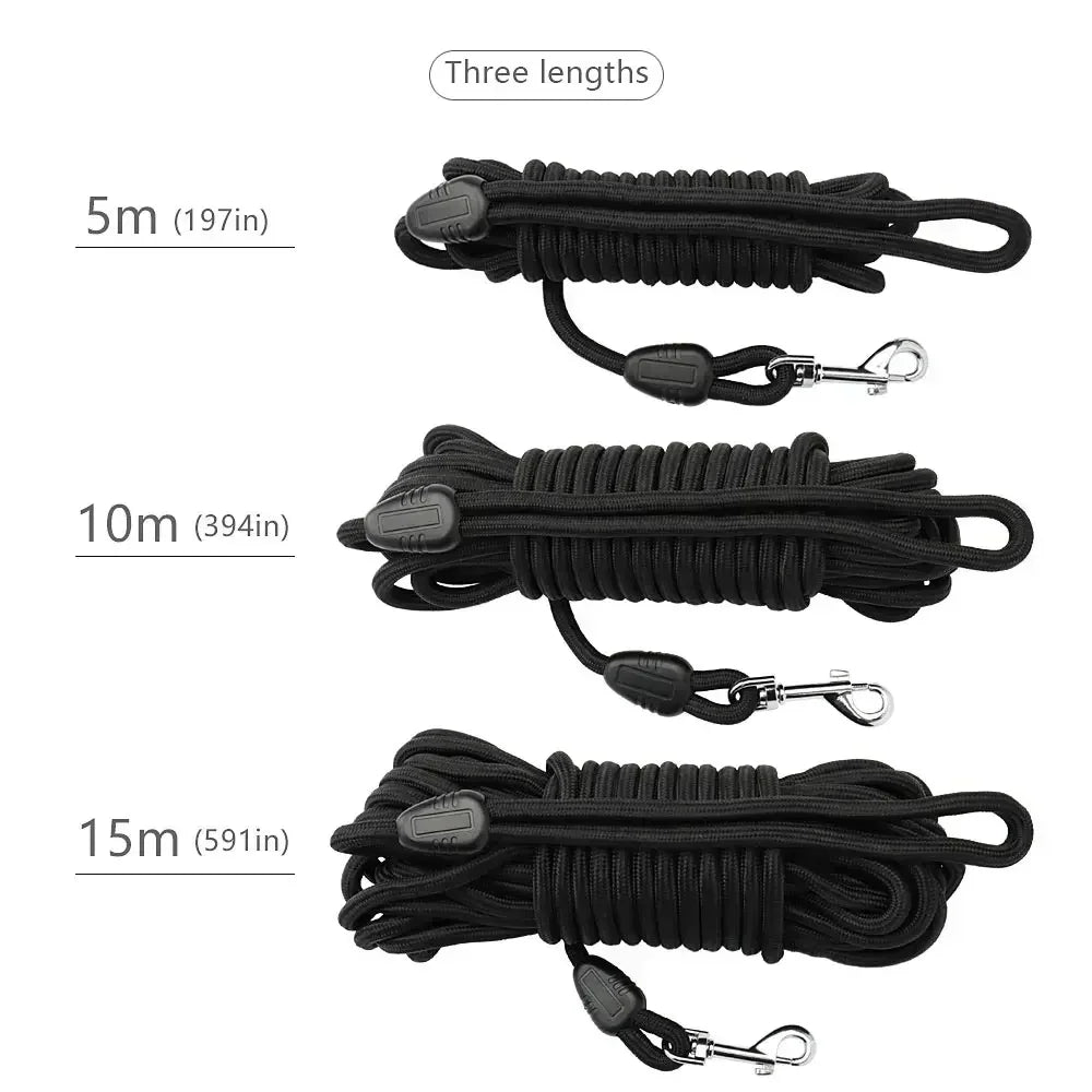 8mm Dog Leash Long Pet Leash for Training and Walking Available in 5M 10M 15M Durable Outdoor Rope for Puppies and Cats