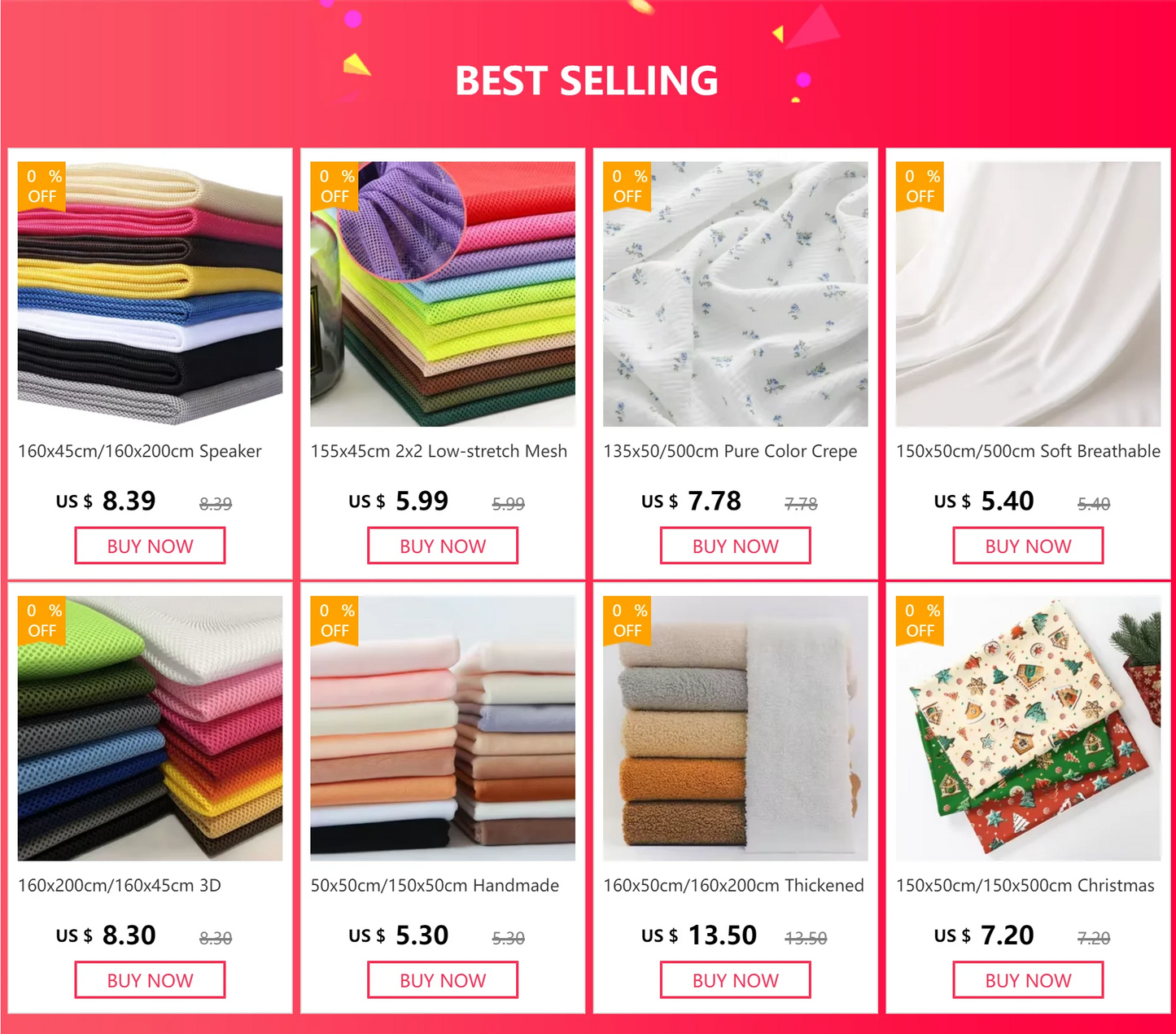 Christmas Series Cotton Fabric 150x50cm Printed Cloth for Sewing Quilting and DIY Projects