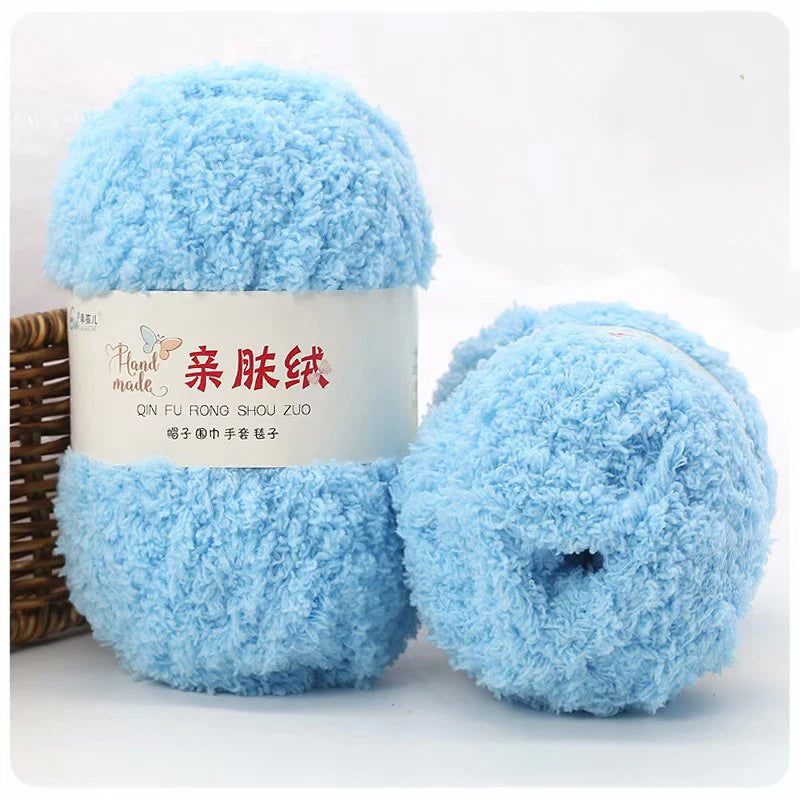 50g/Set Chenille Yarn Soft Coral Velvet for Knitting DIY