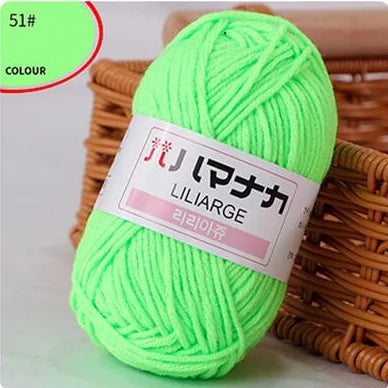 DIY Baby Milk Soft Cotton Knitting Yarn for Sweaters