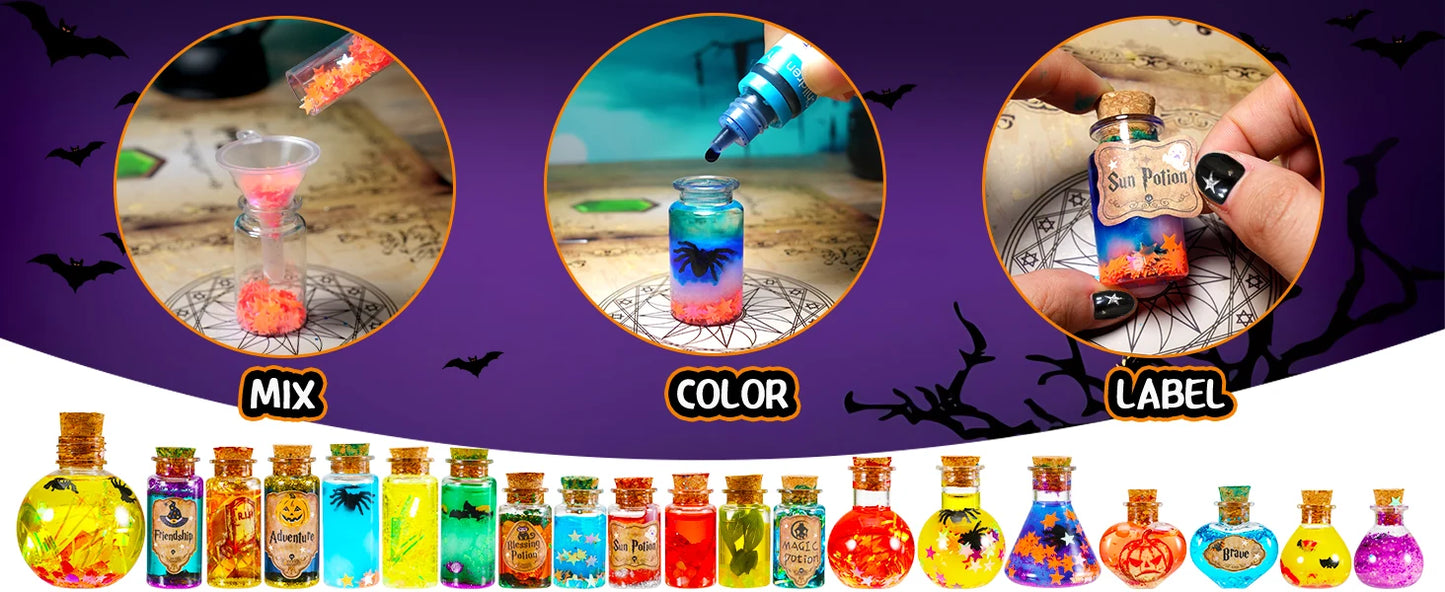 DIY Fairy Magical Potions Kit for Kids - Color Changing and Freezing Potions Art Craft Science Experiment Set