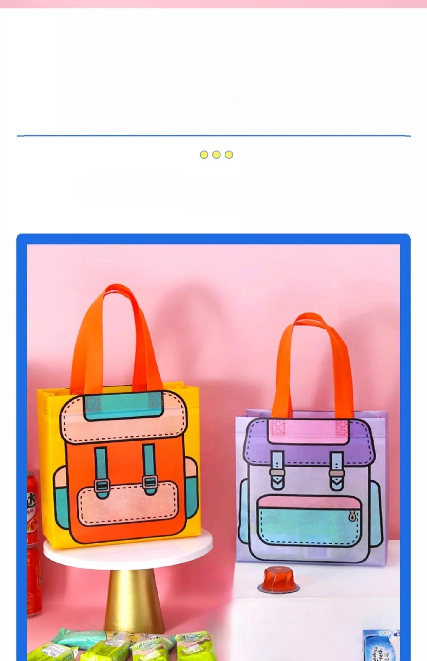 StoBag Eco-Friendly Cartoon Gift Wrapping Tote Bag for Kids Birthday Parties Ideal for Candy Toys Stationery and More