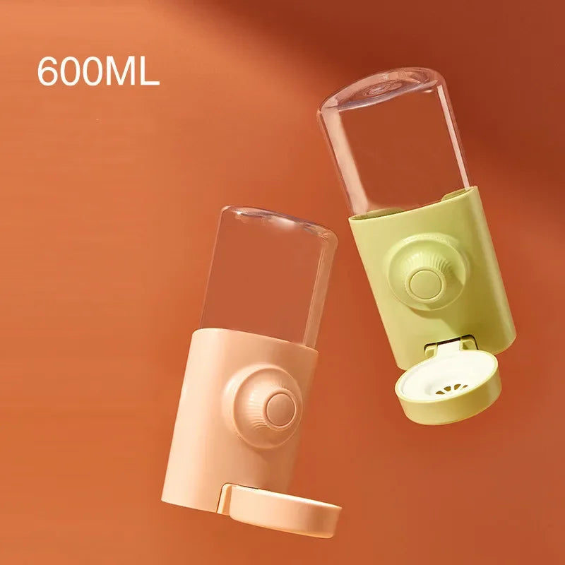 600ML Automatic Water Bottle for Rabbits Dutch Pigs Chinchillas & Hedgehogs Silent Large Capacity Pet Waterer Refill Feature