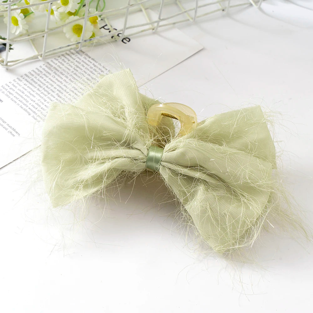 Bow Hair Claws Clip Large Shark Claw Hair Clips for Women