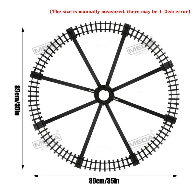 Battery Operated Christmas Train Set with Sound and Light Decorative Railway Car Toys for Kids