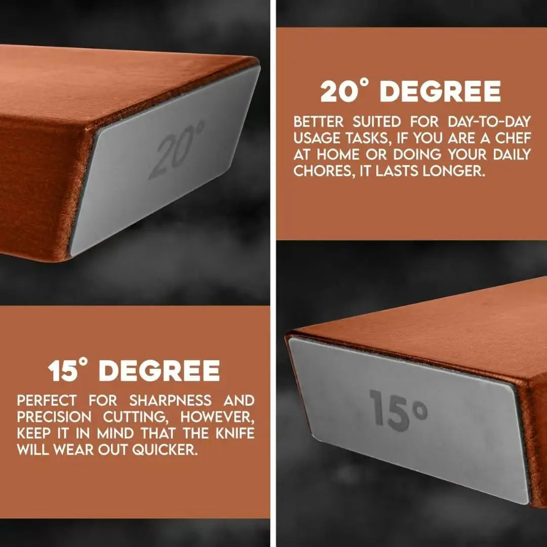 Rolling Knife Sharpener Kit with Magnetic Holder and Diamond Stones