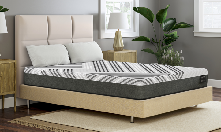 Diamond Mattress Siesta 10" Foam Cooling Medium Mattress - Gray