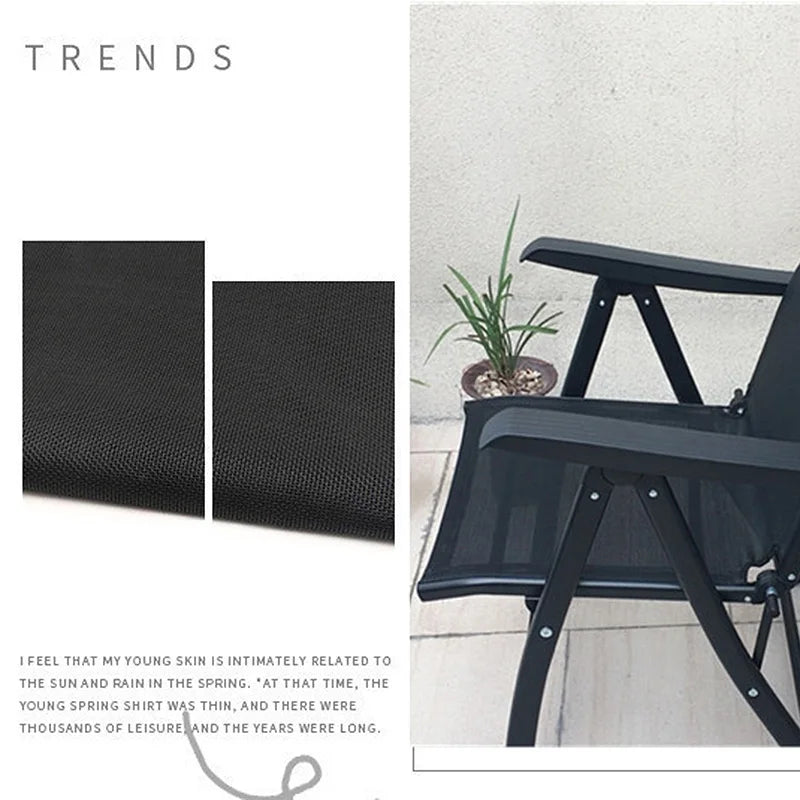 High Quality Waterproof Teslin Mesh Fabric for DIY Office Chair Recliner and Beach Lounge Use in Black