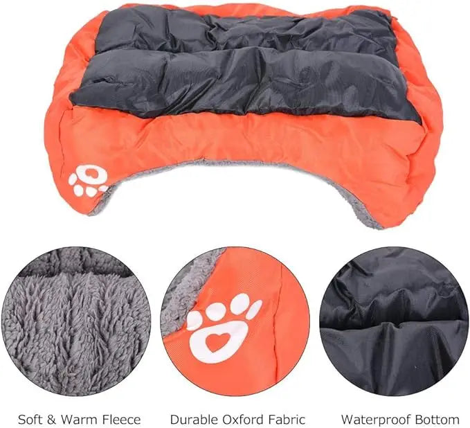 Large Pet Cat and Dog Bed Soft PP Cotton Waterproof Nest