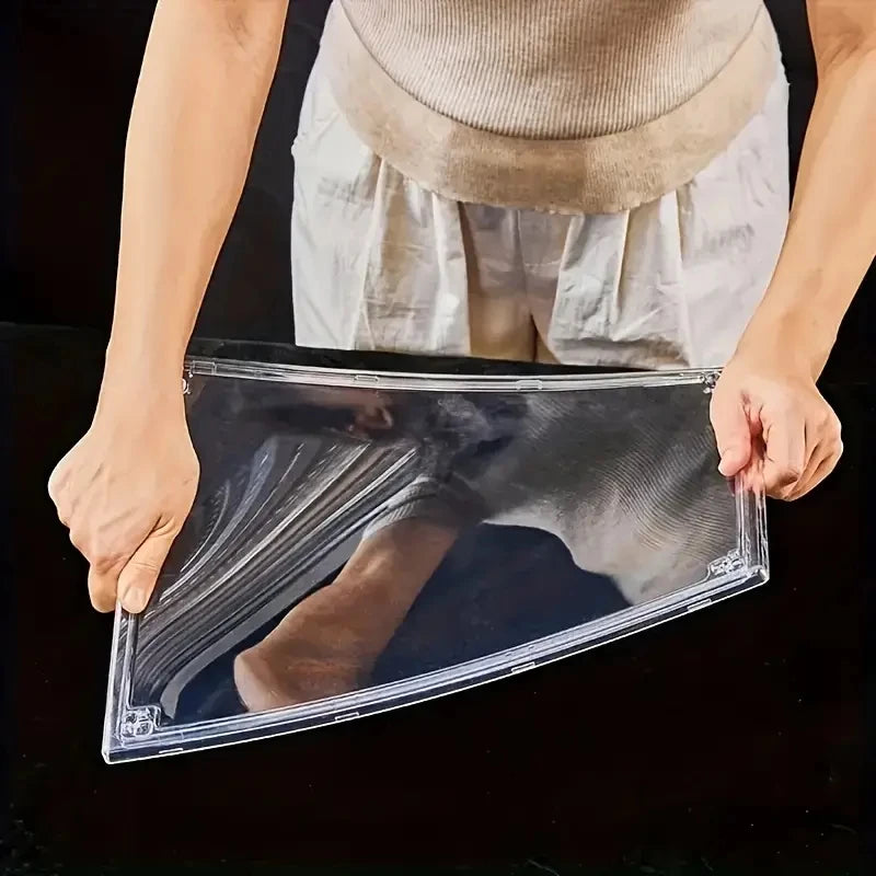 1/10pcs Clear Plastic Shoe Display Case and Hat Organizers with Magnetic Door Waterproof Storage Solution