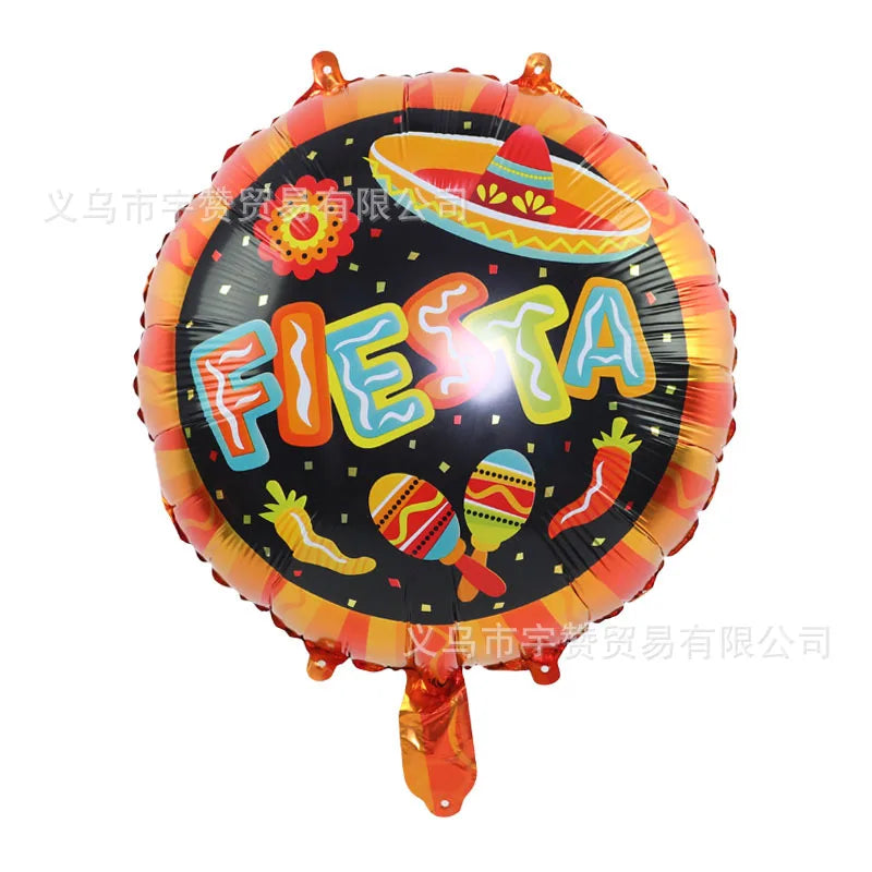 Festival Party Mexican Aluminum Balloons