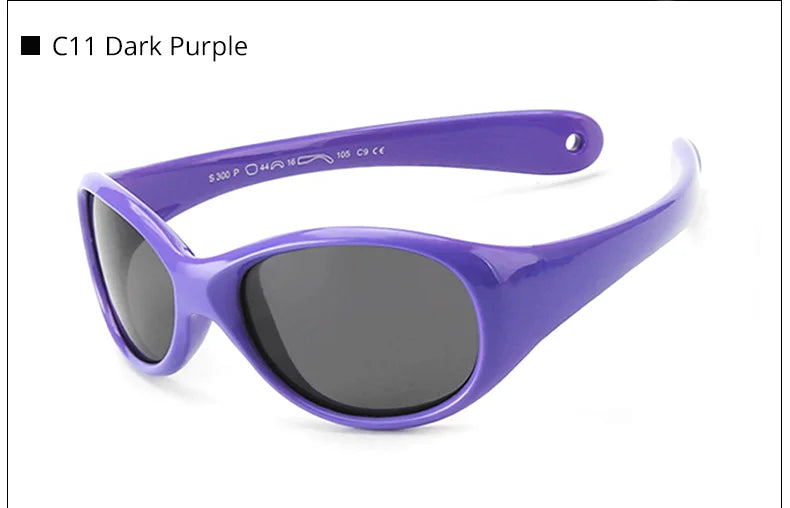 TWO Oclock Unbreakable Baby Sunglasses 0-2 Years Polarized UV Protection