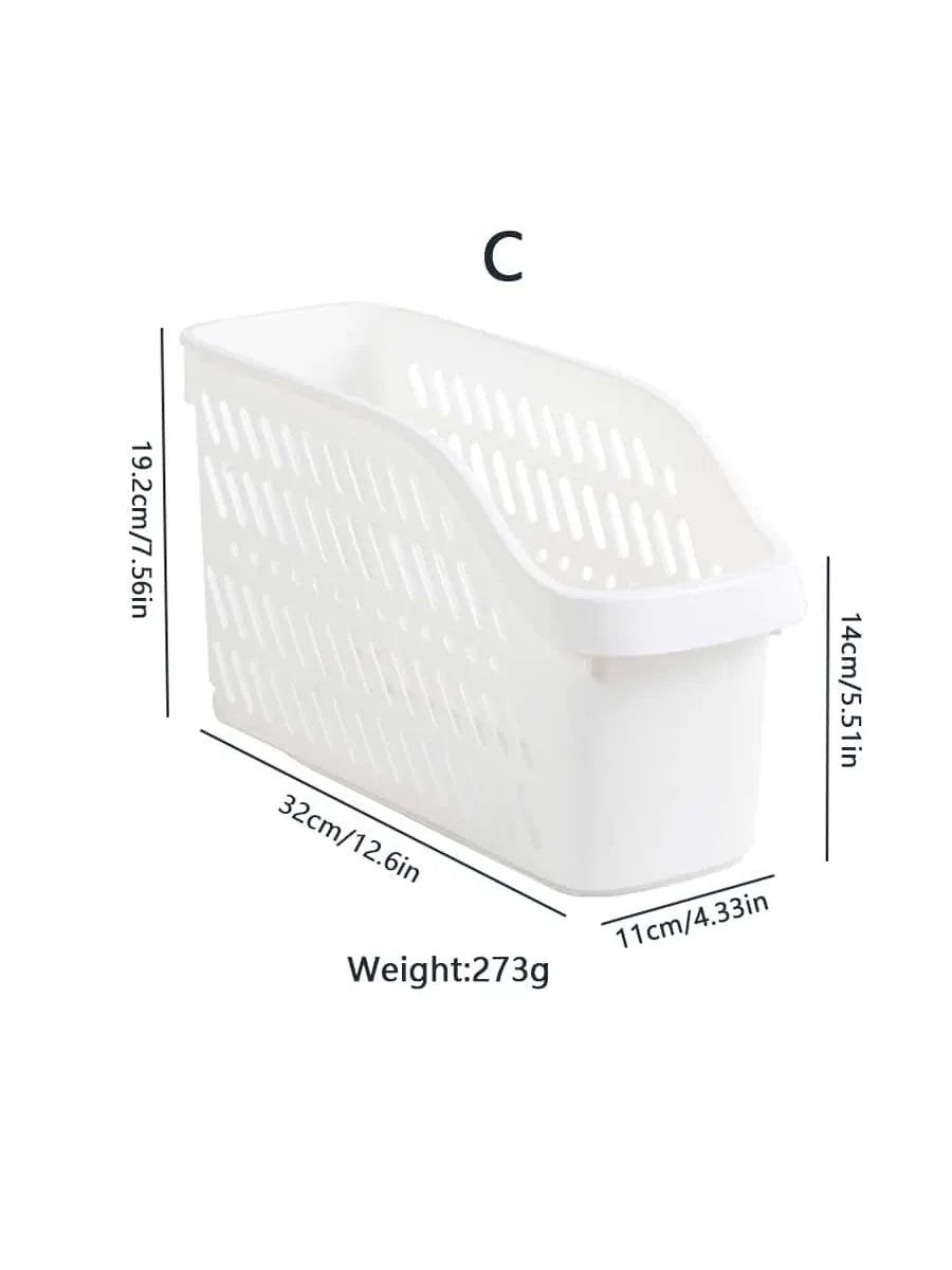 Shallow Width and Deep Pulley Kitchen Storage Box for Organization