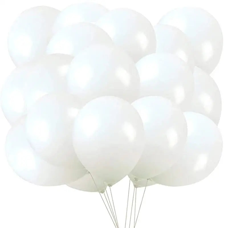 100 Pieces White Latex Balloons for Weddings Birthdays Bridal Showers and Anniversaries Bulk Party Decorations