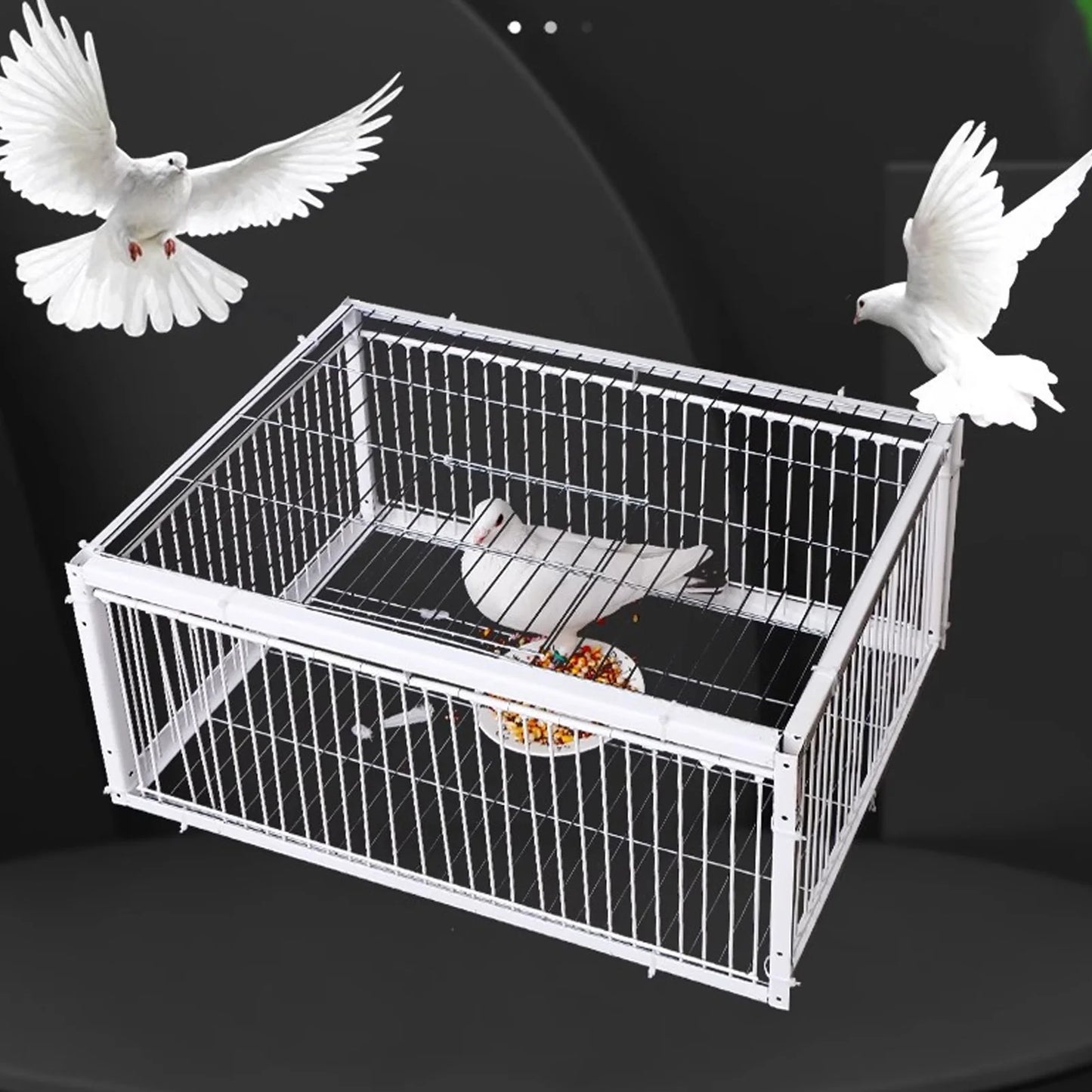 Bird Trap Cage Single Way Entry Sturdy Rust Resistant Portable Escape Proof Animal Trap Cage for Farm Garden Warehouses Garage