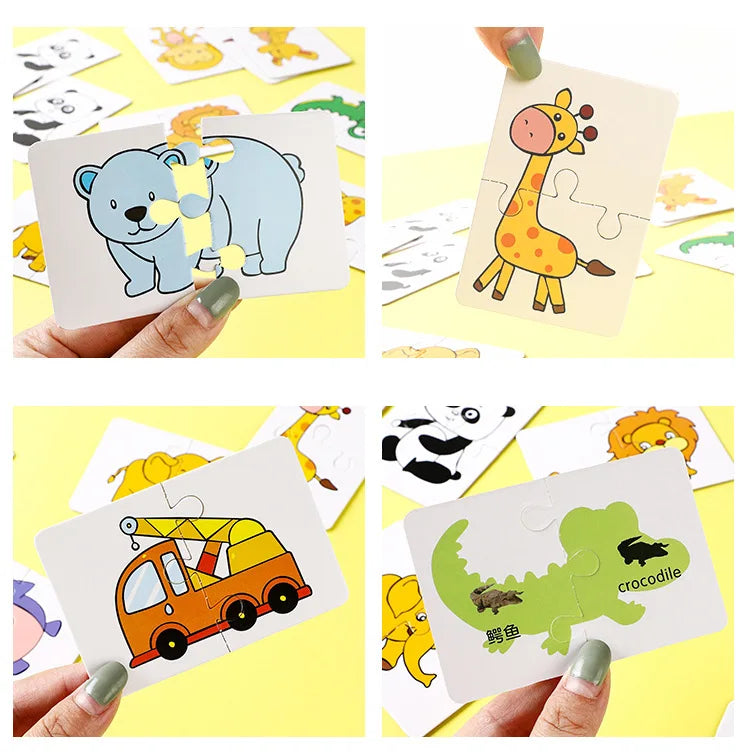 Kids Animal Puzzles for Toddlers 1 2 3 Years Educational Matching Game