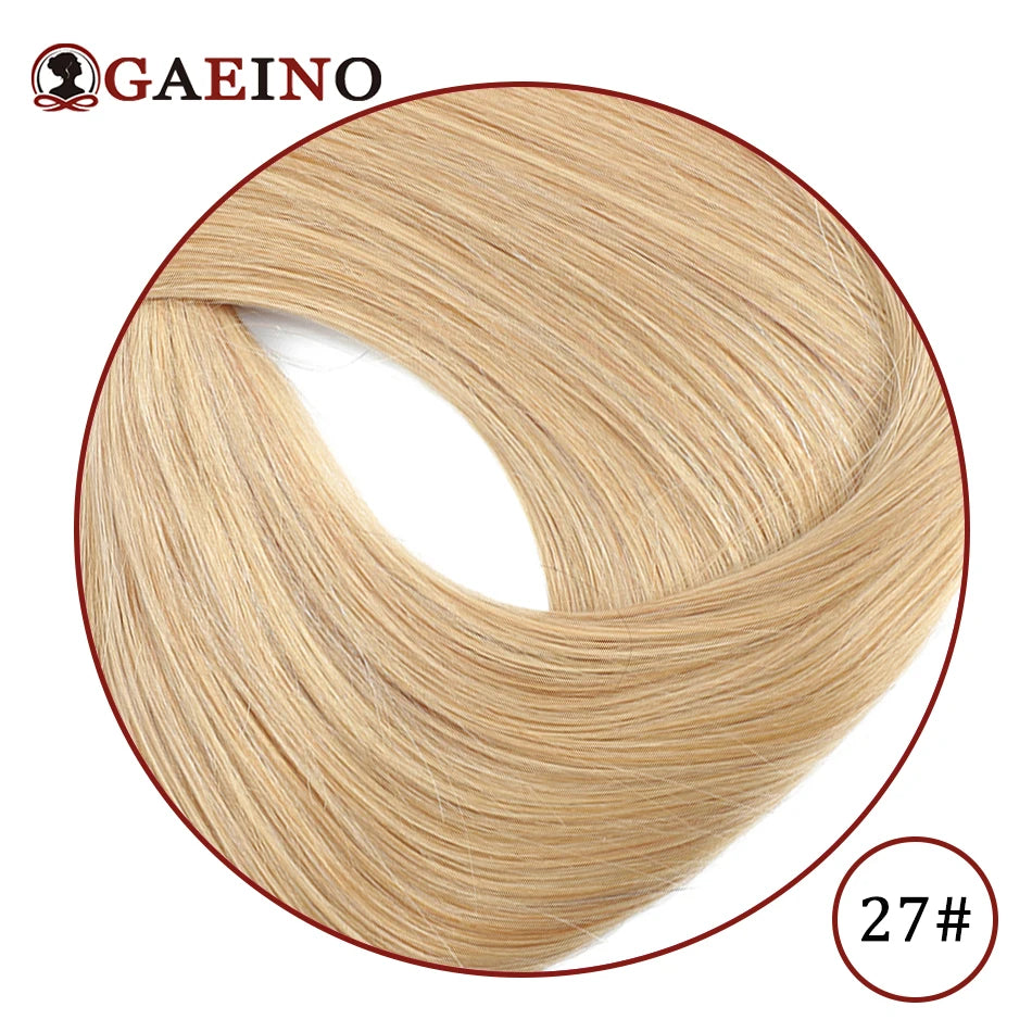 Straight Hair Bun Elegant Donut Chignon Golden Blond Hairpiece