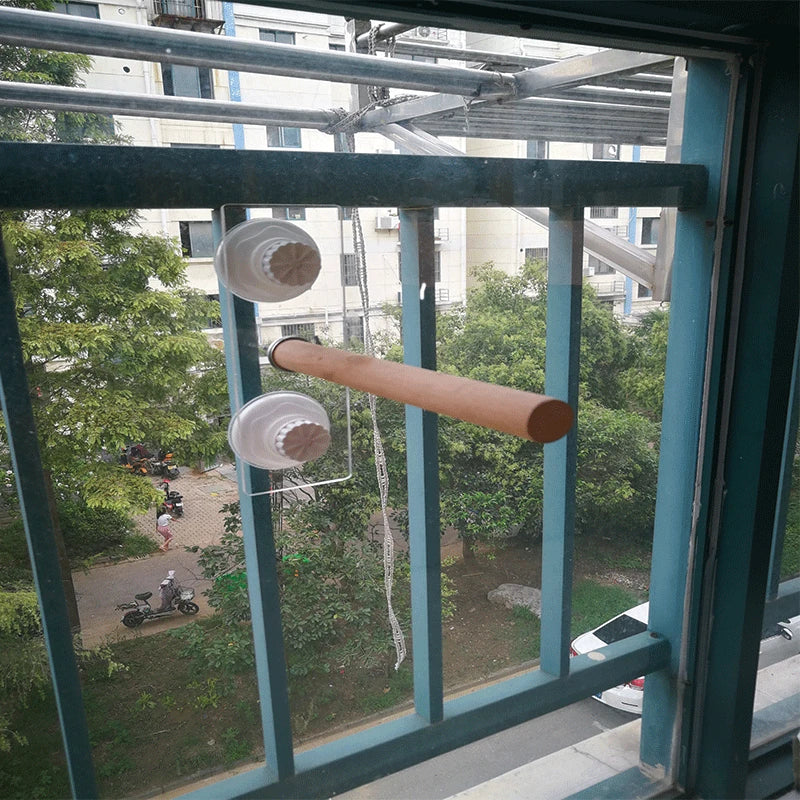 Parrot Pet Raw Standing Stick Wood Hanging Stand Rack Toy Sticksstand Parakeet Branch Perches For Bird Cage Bar Pet Supplies